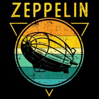 Retro Vintage Zeppelin 70s 80s Dirigible Airship Bag