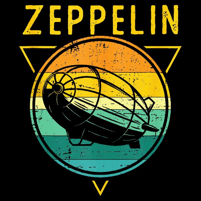 Retro Vintage Zeppelin 70s 80s Dirigible Airship Bag