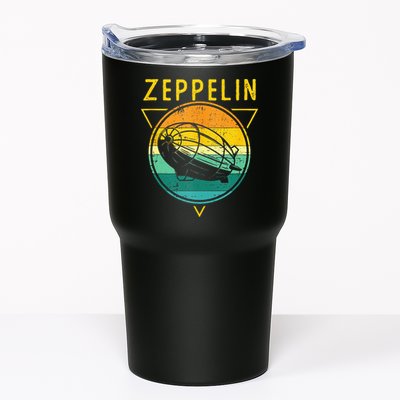Retro Vintage Zeppelin 70s 80s Dirigible Airship Tumbler