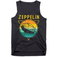 Retro Vintage Zeppelin 70s 80s Dirigible Airship Tank Top