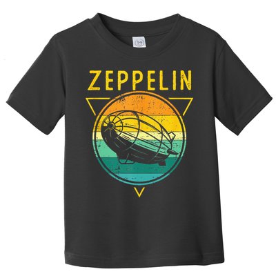 Retro Vintage Zeppelin 70s 80s Dirigible Airship Toddler T-Shirt