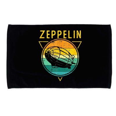 Retro Vintage Zeppelin 70s 80s Dirigible Airship Microfiber Hand Towel