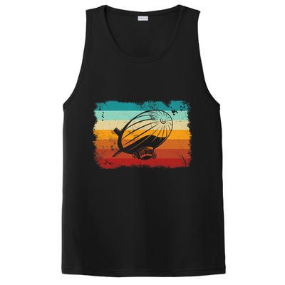 Retro Vintage Zeppelin Dirigible Airship Zepplin Lover PosiCharge Competitor Tank