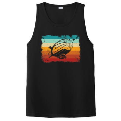 Retro Vintage Zeppelin Dirigible Airship Zepplin Lover PosiCharge Competitor Tank