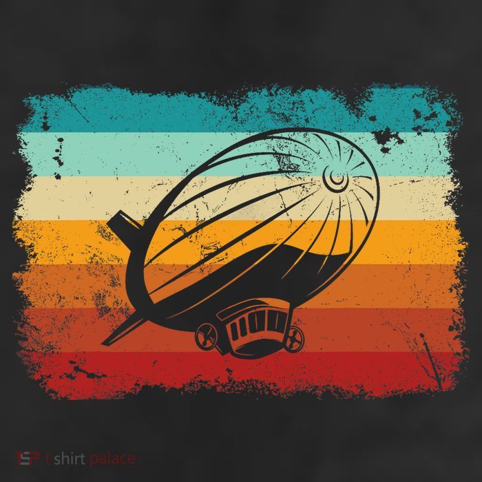 Retro Vintage Zeppelin Dirigible Airship Zepplin Lover Trucker Hat