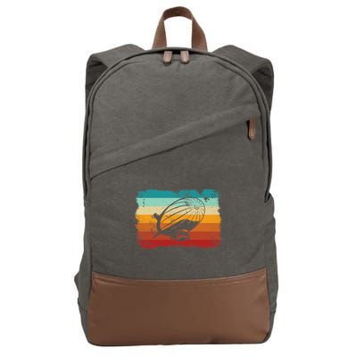 Retro Vintage Zeppelin Dirigible Airship Zepplin Lover Cotton Canvas Backpack