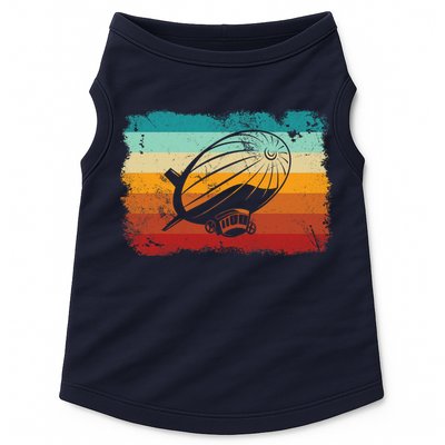 Retro Vintage Zeppelin Dirigible Airship Zepplin Lover Doggie Tank