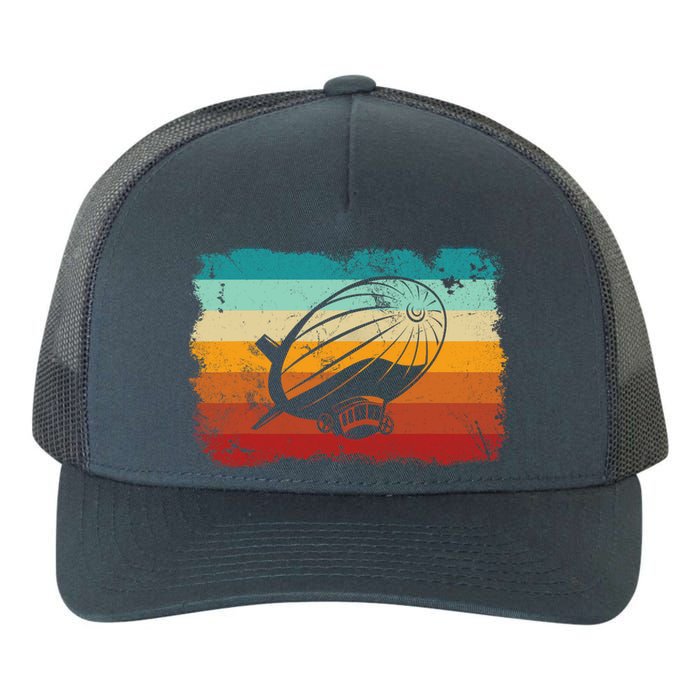 Retro Vintage Zeppelin Dirigible Airship Zepplin Lover Yupoong Adult 5-Panel Trucker Hat