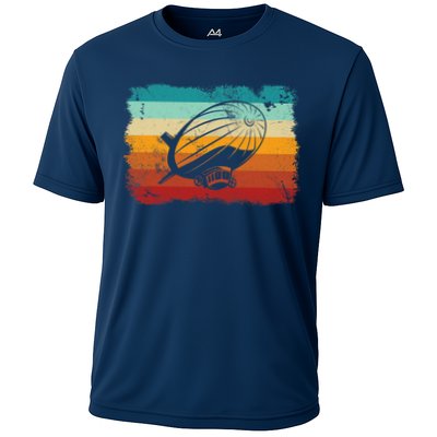 Retro Vintage Zeppelin Dirigible Airship Zepplin Lover Performance Shirt