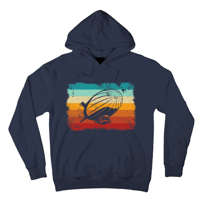 Retro Vintage Zeppelin Dirigible Airship Zepplin Lover Hoodie