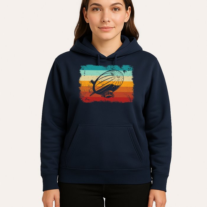 Retro Vintage Zeppelin Dirigible Airship Zepplin Lover Hoodie