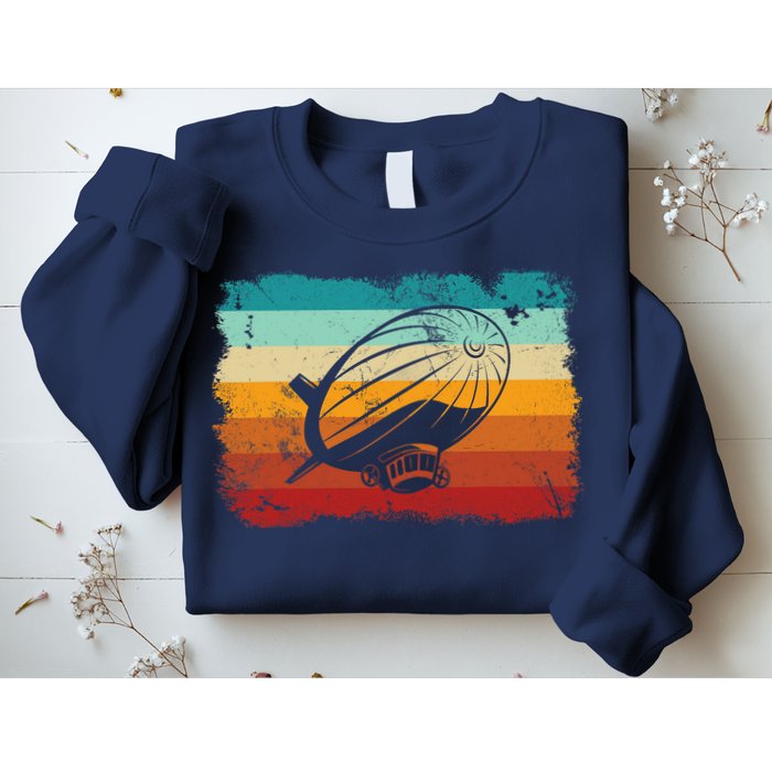 Retro Vintage Zeppelin Dirigible Airship Zepplin Lover Sweatshirt