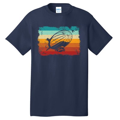 Retro Vintage Zeppelin Dirigible Airship Zepplin Lover Tall T-Shirt