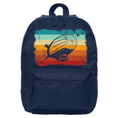 Retro Vintage Zeppelin Dirigible Airship Zepplin Lover 16 in Basic Backpack
