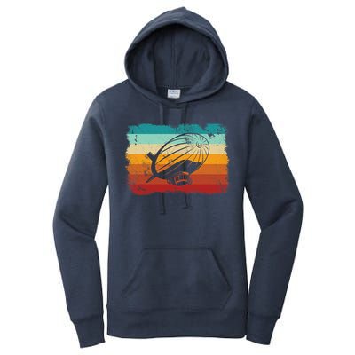 Retro Vintage Zeppelin Dirigible Airship Zepplin Lover Women's Pullover Hoodie