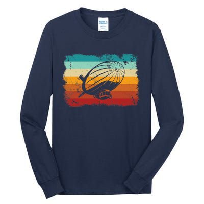 Retro Vintage Zeppelin Dirigible Airship Zepplin Lover Tall Long Sleeve T-Shirt