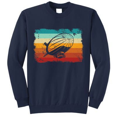 Retro Vintage Zeppelin Dirigible Airship Zepplin Lover Tall Sweatshirt