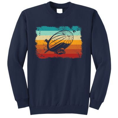 Retro Vintage Zeppelin Dirigible Airship Zepplin Lover Tall Sweatshirt