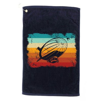 Retro Vintage Zeppelin Dirigible Airship Zepplin Lover Golf Towel