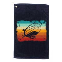 Retro Vintage Zeppelin Dirigible Airship Zepplin Lover Golf Towel