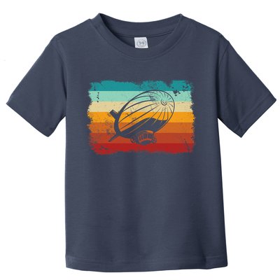 Retro Vintage Zeppelin Dirigible Airship Zepplin Lover Toddler T-Shirt