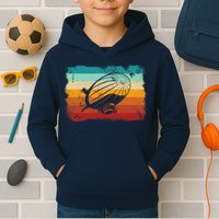 Retro Vintage Zeppelin Dirigible Airship Zepplin Lover Kids Hoodie