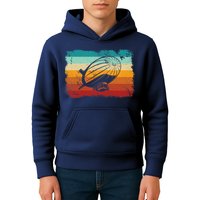 Retro Vintage Zeppelin Dirigible Airship Zepplin Lover Kids Hoodie