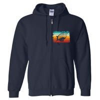 Retro Vintage Zeppelin Dirigible Airship Zepplin Lover Full Zip Hoodie