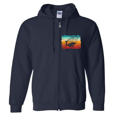 Retro Vintage Zeppelin Dirigible Airship Zepplin Lover Full Zip Hoodie