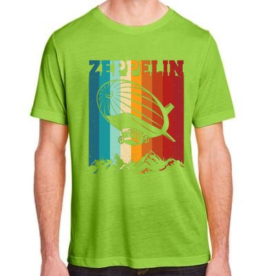 Retro Vintage Zeppelin Dirigible Airship Zepplin Lover Adult ChromaSoft Performance T-Shirt