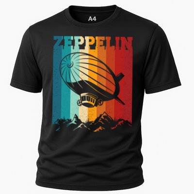 Retro Vintage Zeppelin Dirigible Airship Zepplin Lover Performance Shirt