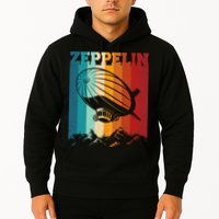 Retro Vintage Zeppelin Dirigible Airship Zepplin Lover Hoodie