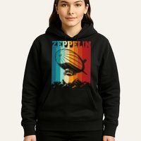 Retro Vintage Zeppelin Dirigible Airship Zepplin Lover Hoodie