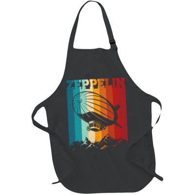 Retro Vintage Zeppelin Dirigible Airship Zepplin Lover Apron