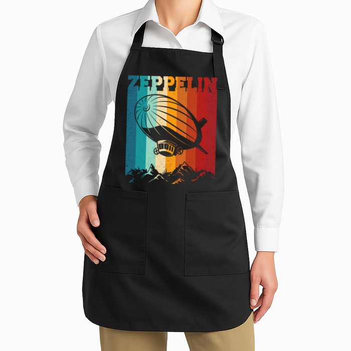 Retro Vintage Zeppelin Dirigible Airship Zepplin Lover Apron