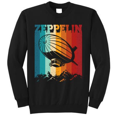 Retro Vintage Zeppelin Dirigible Airship Zepplin Lover Sweatshirt