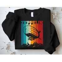 Retro Vintage Zeppelin Dirigible Airship Zepplin Lover Sweatshirt