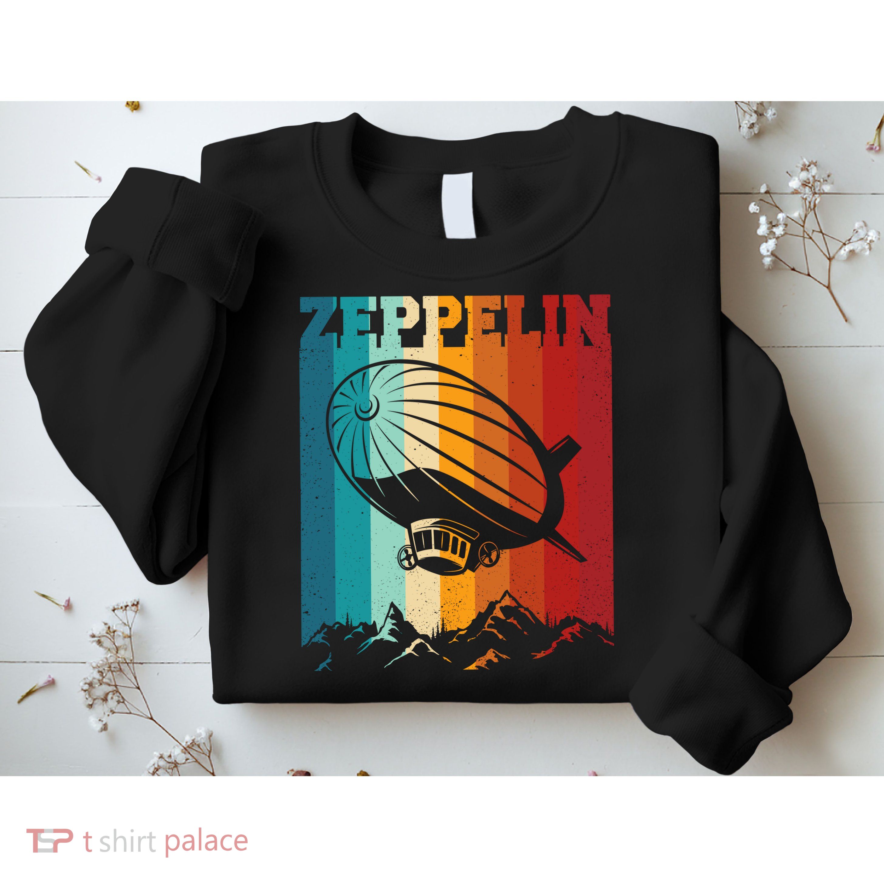 Retro Vintage Zeppelin Dirigible Airship Zepplin Lover Sweatshirt