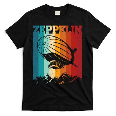Retro Vintage Zeppelin Dirigible Airship Zepplin Lover T-Shirt