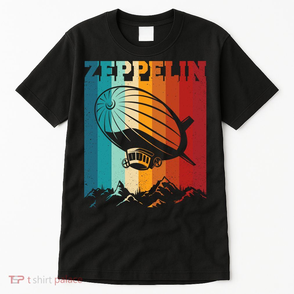 Retro Vintage Zeppelin Dirigible Airship Zepplin Lover Tall T-Shirt