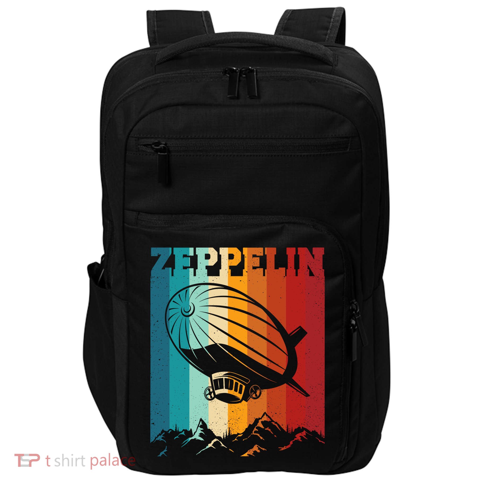 Retro Vintage Zeppelin Dirigible Airship Zepplin Lover Impact Tech Backpack