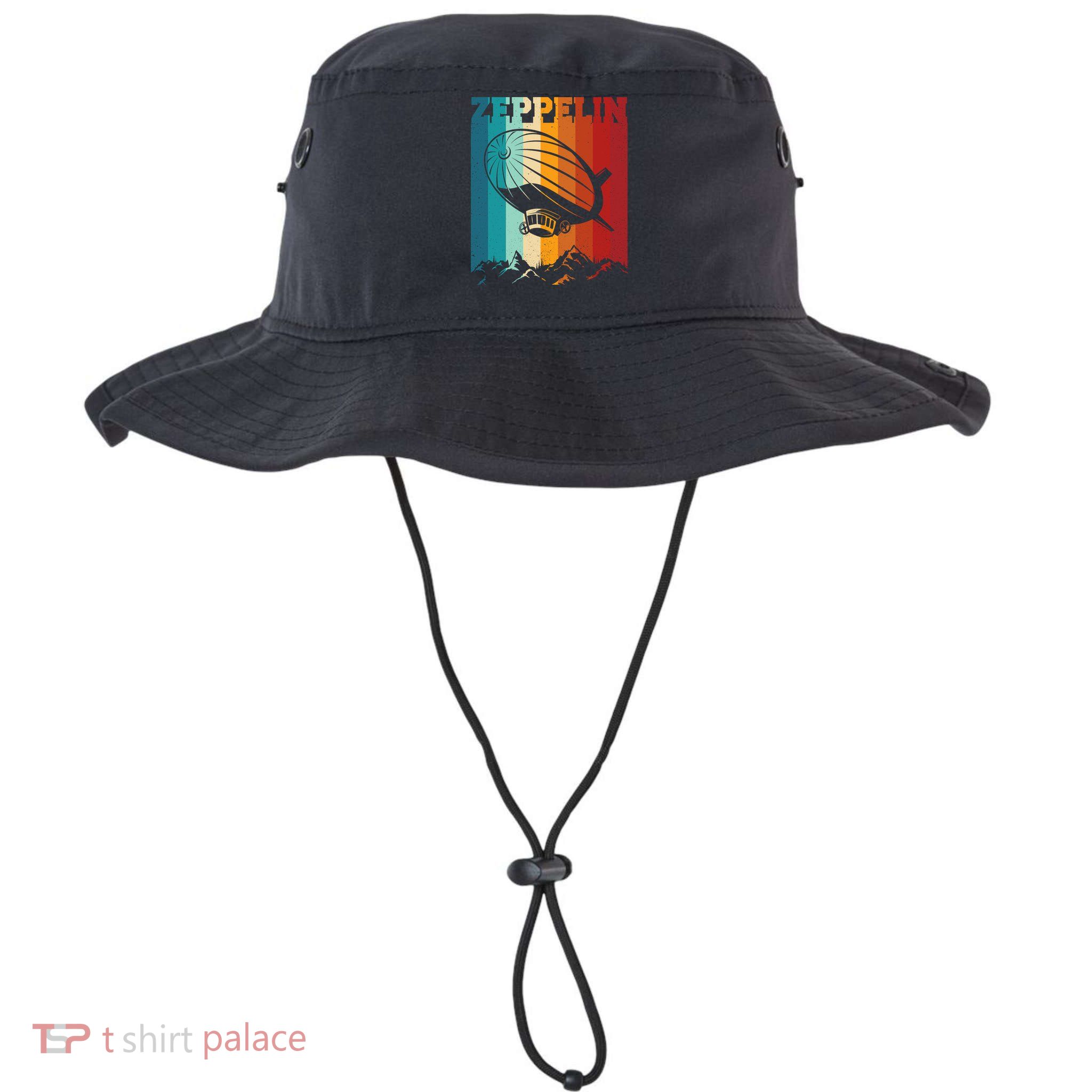 Retro Vintage Zeppelin Dirigible Airship Zepplin Lover Bucket Hat