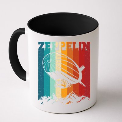 Retro Vintage Zeppelin Dirigible Airship Zepplin Lover Mug