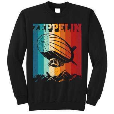 Retro Vintage Zeppelin Dirigible Airship Zepplin Lover Tall Sweatshirt