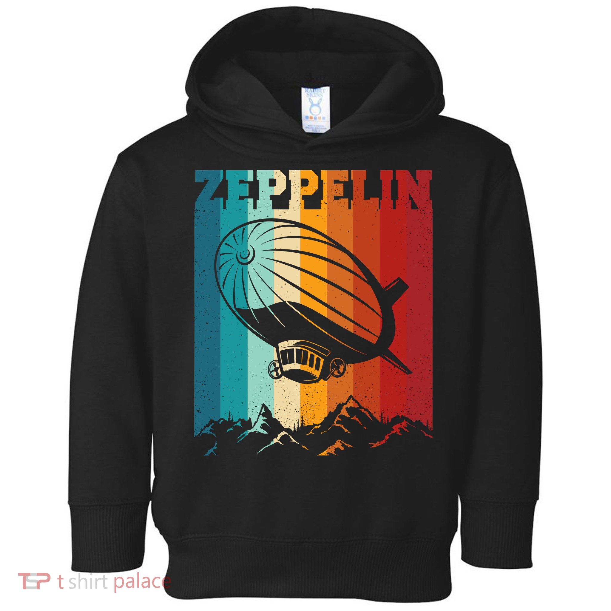 Retro Vintage Zeppelin Dirigible Airship Zepplin Lover Toddler Hoodie