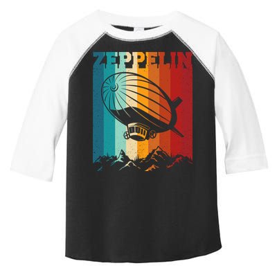 Retro Vintage Zeppelin Dirigible Airship Zepplin Lover Toddler Fine Jersey T-Shirt