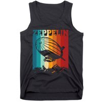 Retro Vintage Zeppelin Dirigible Airship Zepplin Lover Tank Top