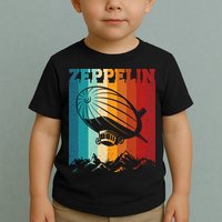 Retro Vintage Zeppelin Dirigible Airship Zepplin Lover Toddler T-Shirt