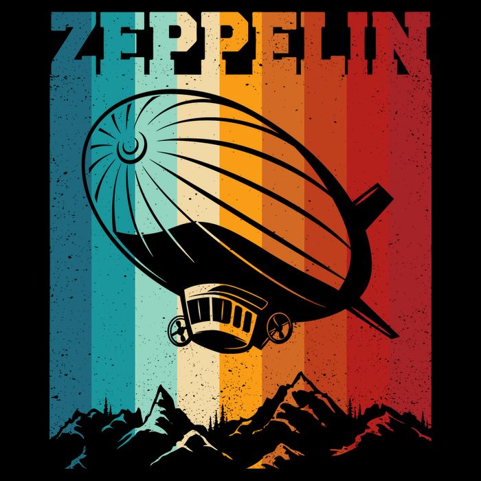 Retro Vintage Zeppelin Dirigible Airship Zepplin Lover Toddler T-Shirt