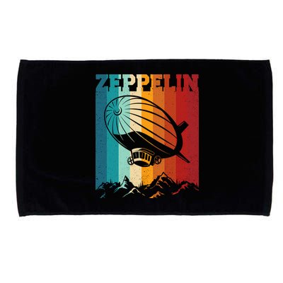 Retro Vintage Zeppelin Dirigible Airship Zepplin Lover Microfiber Hand Towel